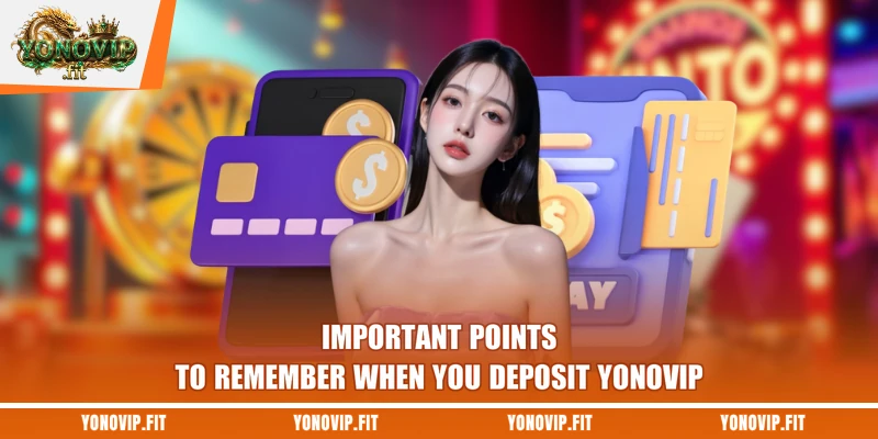 Important points to remember when you deposit Yonovip