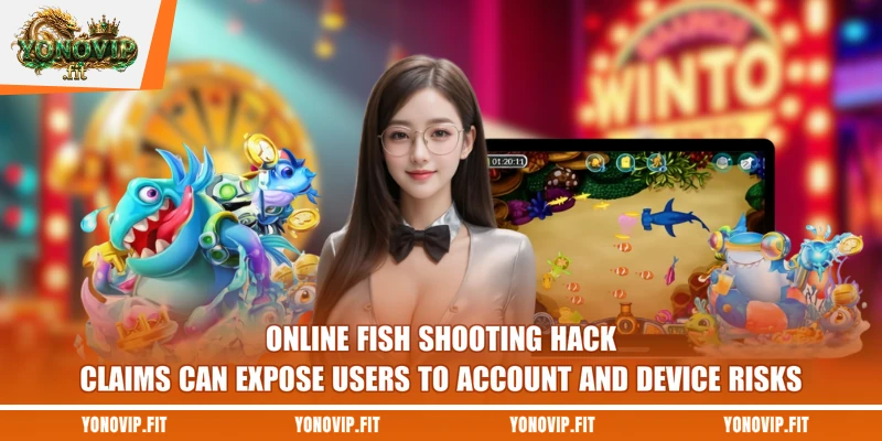 Online fish shooting hack claims can expose users to account and device risks