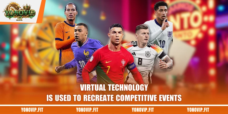Virtual technology is used to recreate competitive events