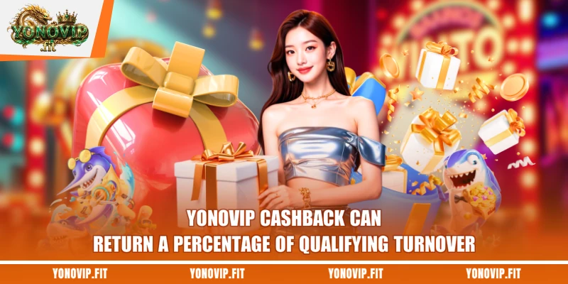 Yonovip cashback can return a percentage of qualifying turnover